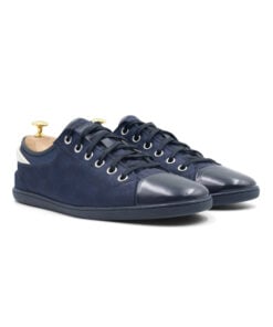 Louis Vuitton Blue Graphite Damier Nylon & Leather Low Tops
