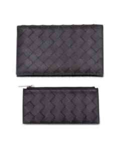 Bottega Veneta Intrecciato Long Wallet with Coin Purse