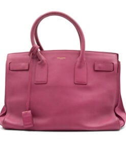 Saint Laurent Pink Sac de Jour Leather Tote