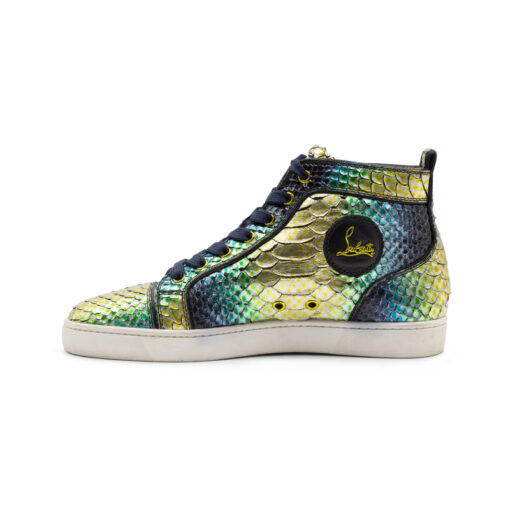 Christian Louboutin Louis Python Flat Aquarium Sneakers - Image 3