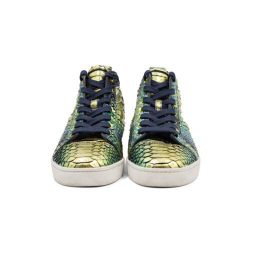 Christian Louboutin Louis Python Flat Aquarium Sneakers - Image 4