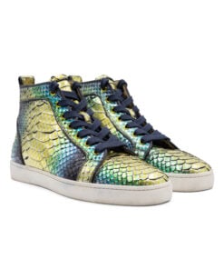 Christian Louboutin Louis Python Flat Aquarium Sneakers