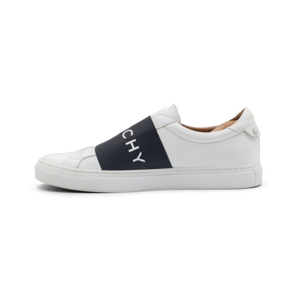 Givenchy White Leather Urban Street Slip-On Sneakers - Image 3