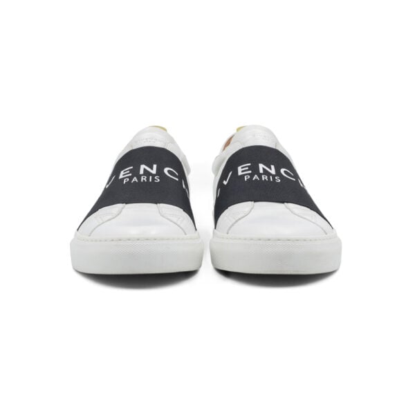 Givenchy White Leather Urban Street Slip-On Sneakers - Image 4
