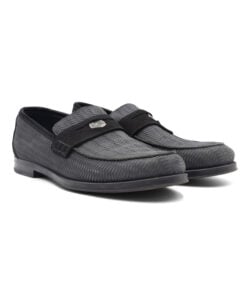 Jimmy Choo Braided Suede Penny Loafers