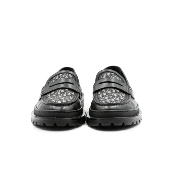Dior Explorer Black Oblique Jacquard Loafers - Image 2
