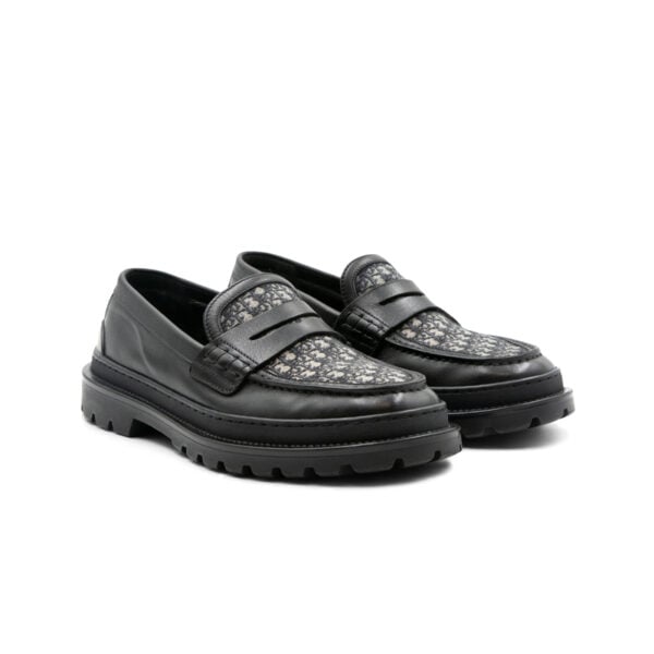 Dior Explorer Black Oblique Jacquard Loafers