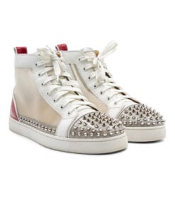 Christian Louboutin Sosoxy Spikes PVC White