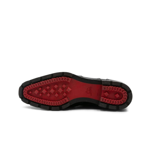Christian Louboutin Charlie Me Flat Black Leather Shoes - Image 6
