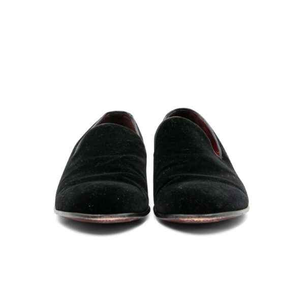Dolce & Gabbana Black Velvet Slippers - Image 2