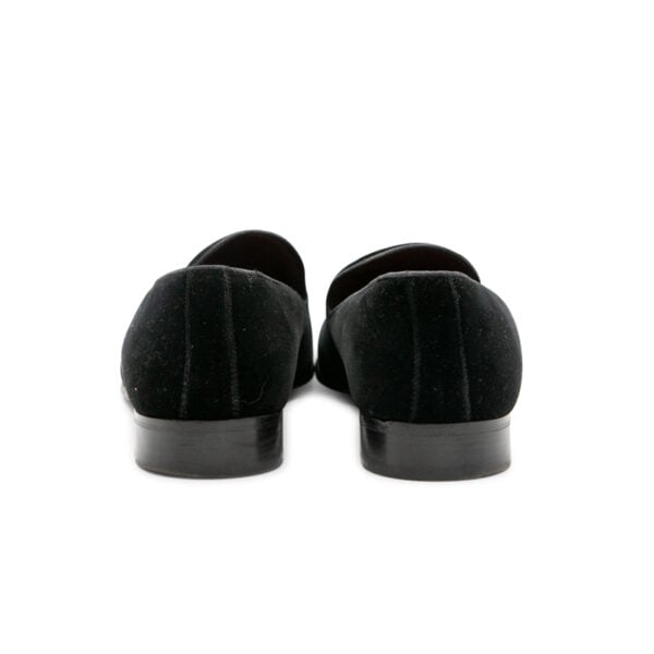 Dolce & Gabbana Black Velvet Slippers - Image 5