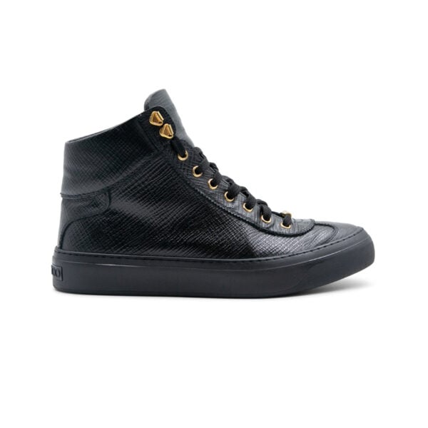 Jimmy Choo Argyle Leather Sneakers - Image 3