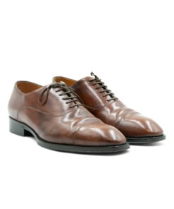 Louis Vuitton Brown Leather Brogue Cap Toe Oxfords
