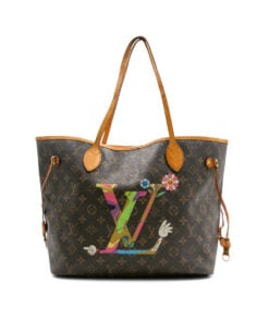 Louis Vuitton 2007 Takashi Murakami Neverfull MM Tote Bag
