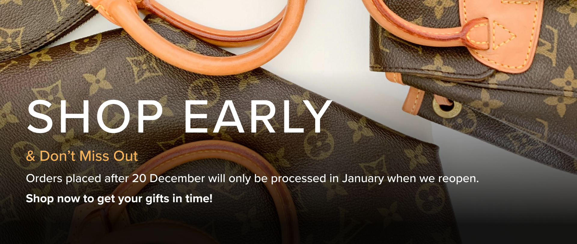 Shop Early and don't miss out