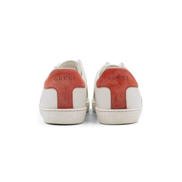 Gucci White Leather Interlocking G Ace Low Top Sneakers - Image 5