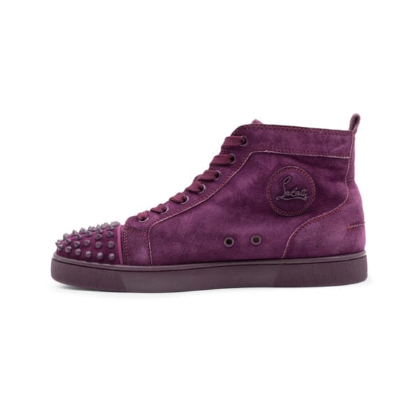 Christian Louboutin Merlot Lou Spikes High Tops - Image 4