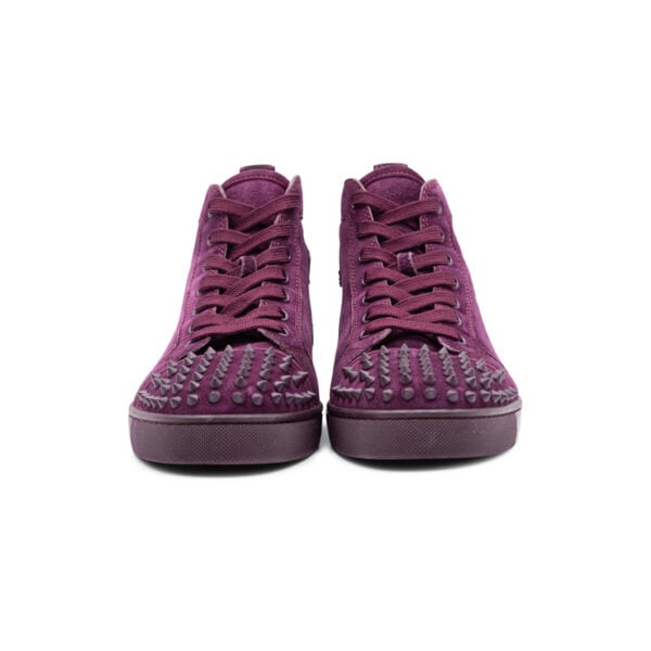Christian Louboutin Merlot Lou Spikes High Tops - Image 2