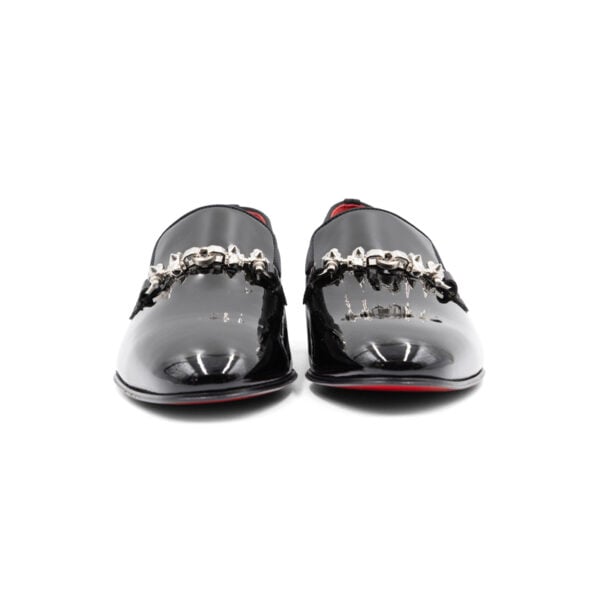 Christian Louboutin Black Patent Equiswing Flat Loafers - Image 2