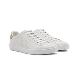 Gucci Perforated Interlocking GG Ladies Sneakers