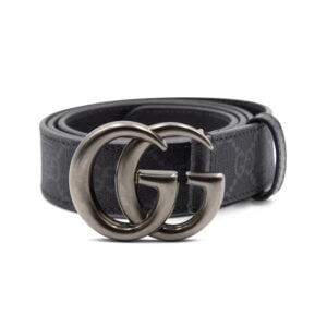 Gucci GG Marmont Black Leather Belt