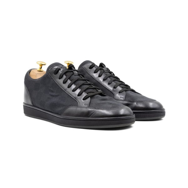 Louis Vuitton Black Damier Graphite Fabric Offshore Sneakers