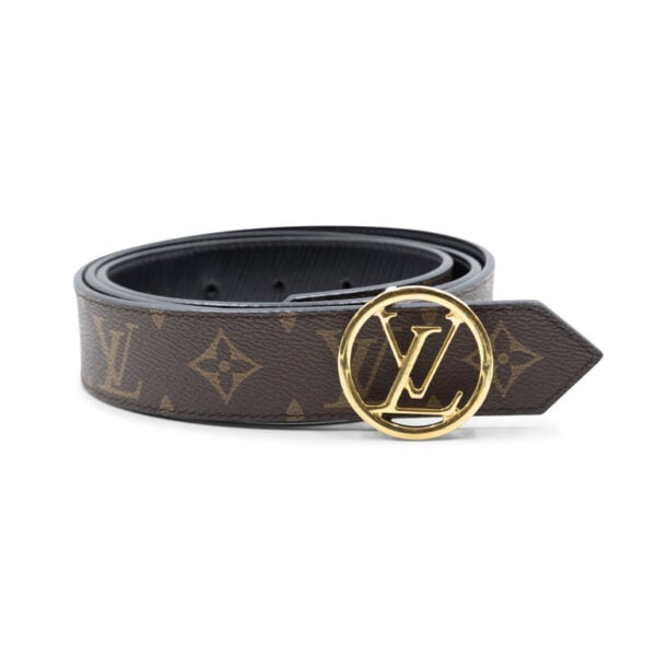 Louis Vuitton Epi Leather & Monogram Canvas Reversible Belt