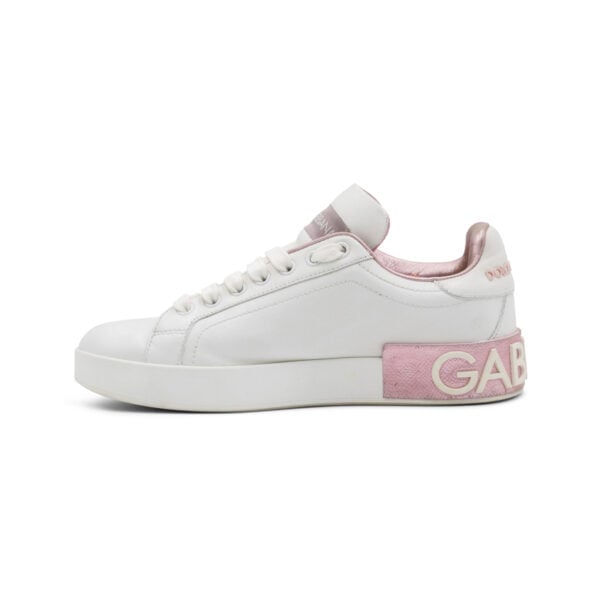 Dolce & Gabbana Pink Portofino Sneakers - Image 3