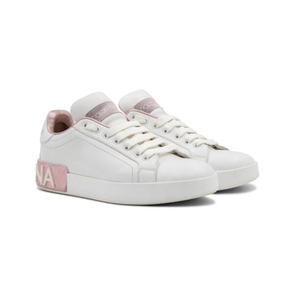 Dolce & Gabbana Pink Portofino Sneakers
