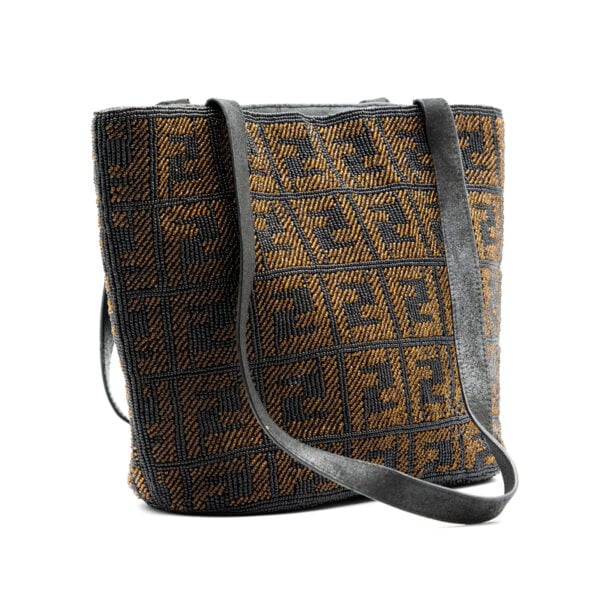 Fendi Vintage Beaded Mamma Shoulder Bag - Image 3
