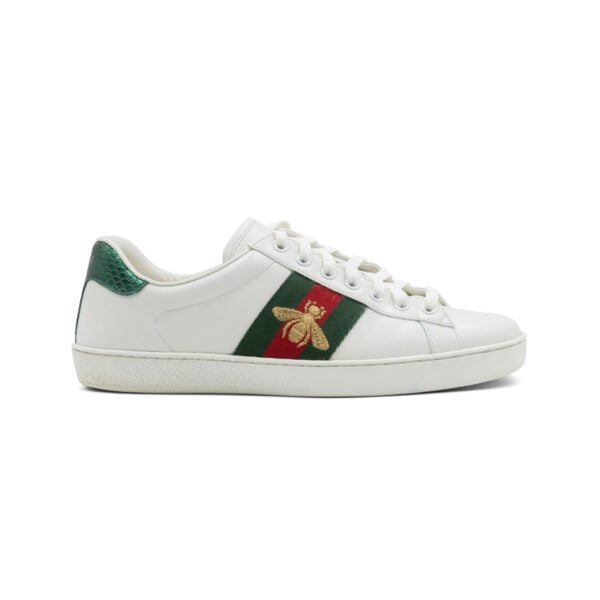 Gucci Bee Embroidered Ace Men's Sneakers - Image 3