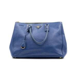 Prada Bluette Saffiano Lux Leather Large Tote Bag