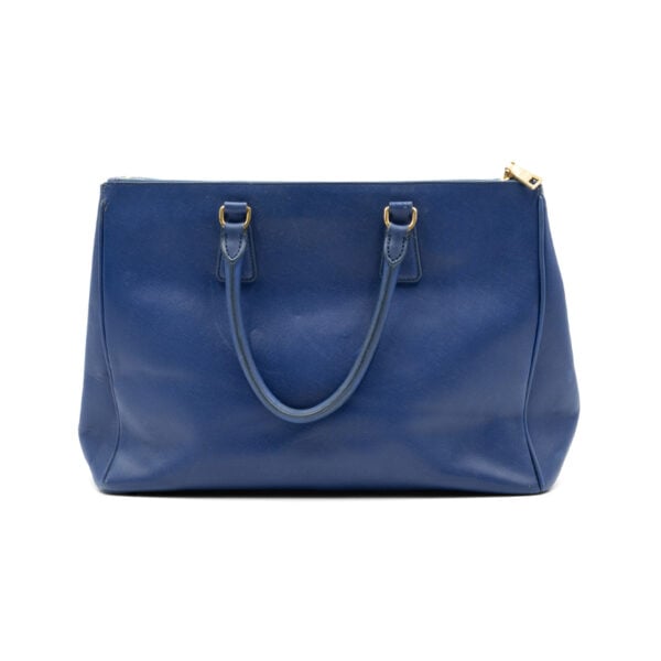 Prada Bluette Saffiano Lux Leather Large Tote Bag - Image 4