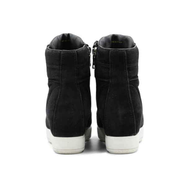 Prada Black Suede Wedge Sneakers - Image 5