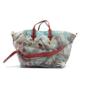 Alternative view of Christian Louboutin Neoprene Cabaraparis Spikes Loubi Multicolor Tote