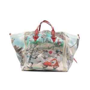 Christian Louboutin Neoprene Cabaraparis Spikes Loubi Multicolor Tote