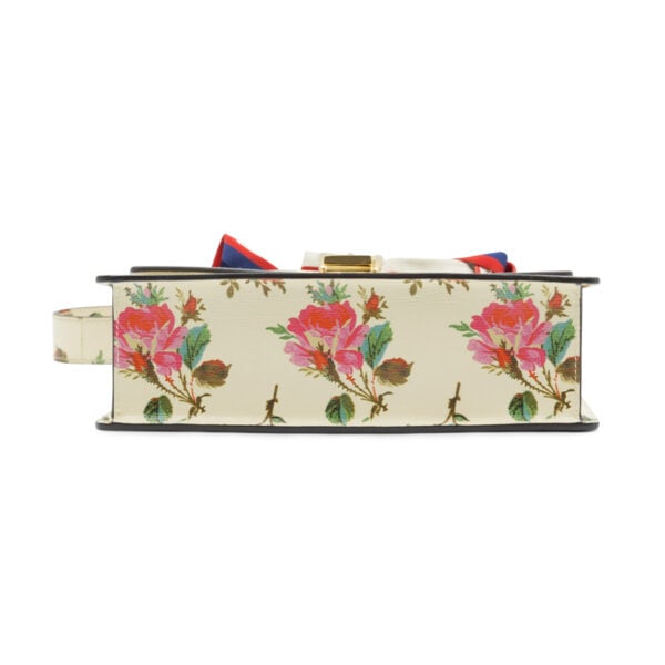 Gucci Calfskin Floral Small Sylvie Top Handle Bag - Image 5
