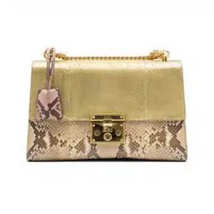Gucci Python Gold Metallic Padlock Bag