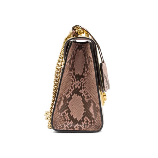 Gucci Python Gold Metallic Padlock Bag - Image 4