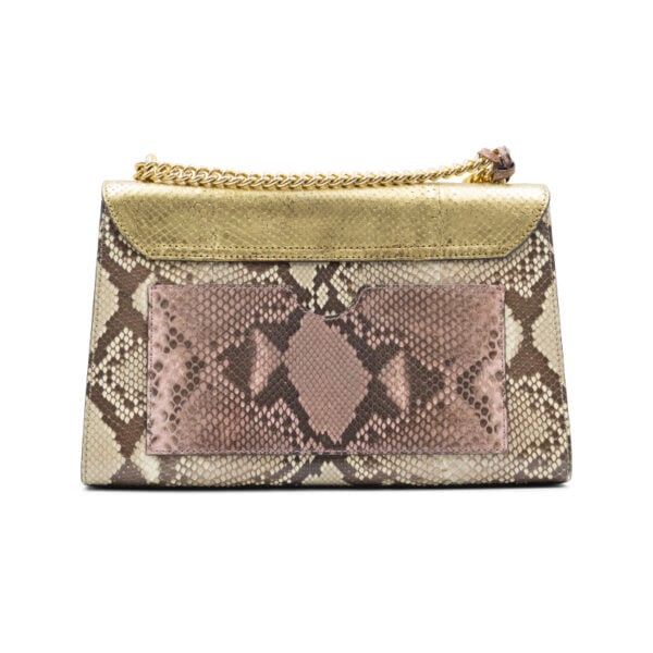 Gucci Python Gold Metallic Padlock Bag - Image 2
