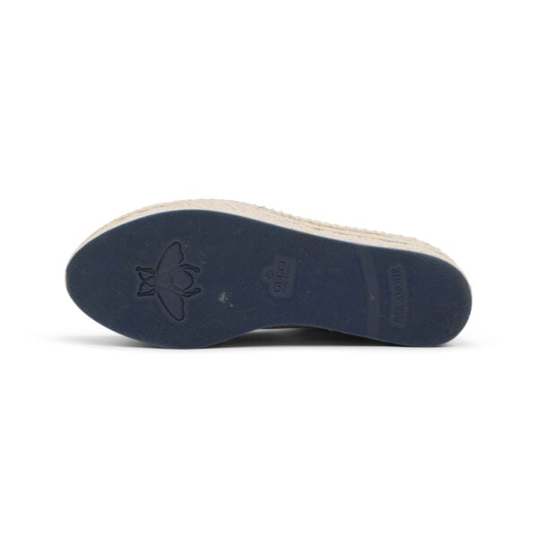 Gucci Cream Canvas Lilibeth Platform Espadrilles - Image 6
