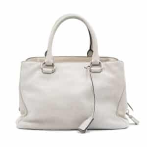 Alternative view of Prada Vitello Cream Daino Shopping Tote