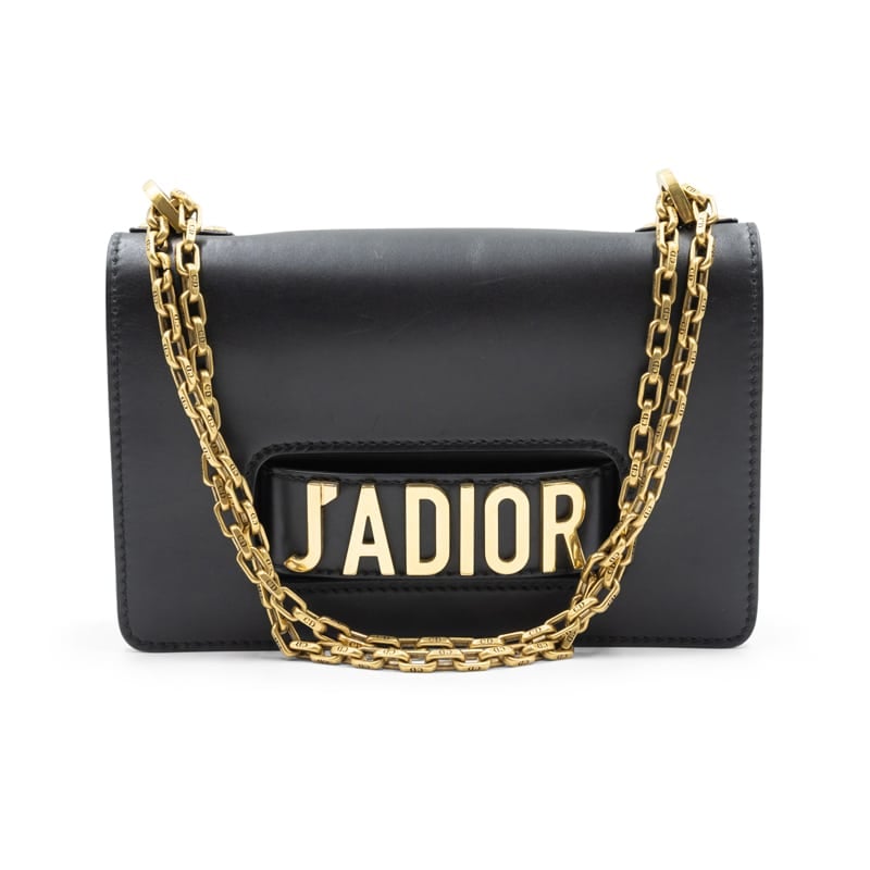Dior J'Adior Black Calfskin Chain Flap Bag - Image 6