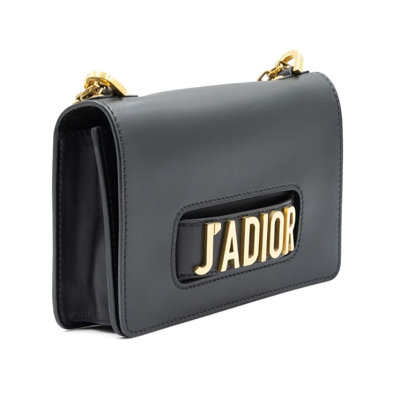 Dior J'Adior Black Calfskin Chain Flap Bag - Image 3