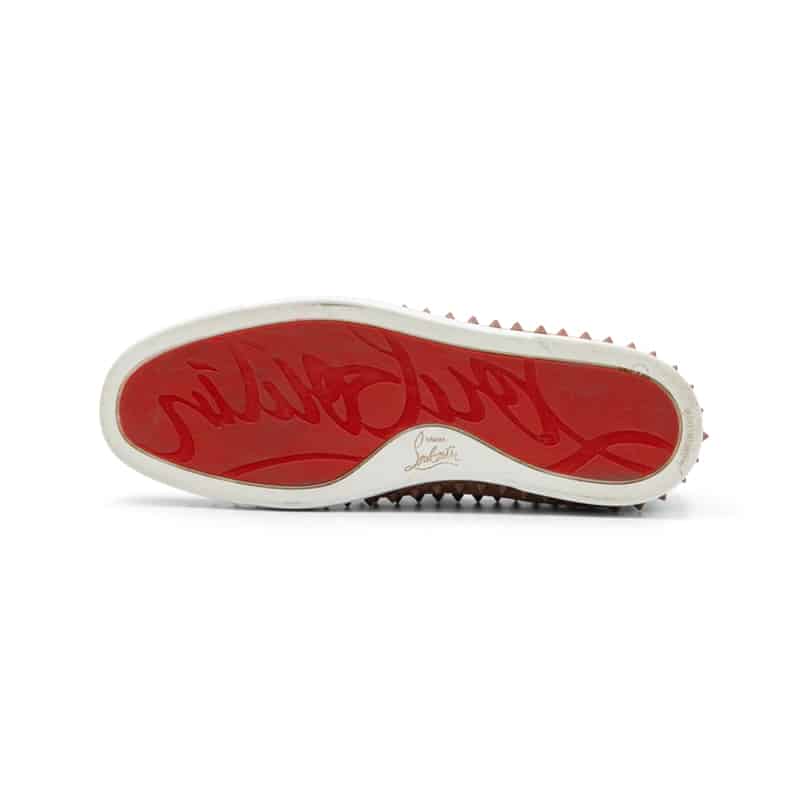 Christian Louboutin Pink Suede Pik Boat Slip On Sneakers Luxury