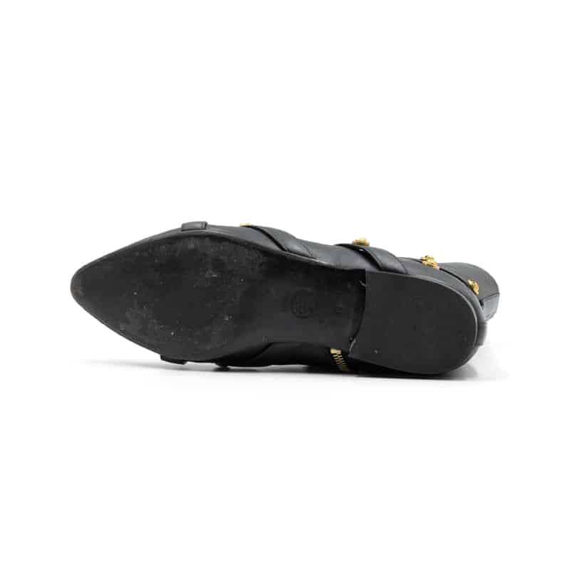 Versace Black Leather Tribute Boots - Image 6