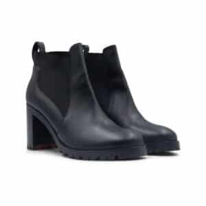 Christian Louboutin Black Calfskin Marchacroche 70 Chelsea Boots