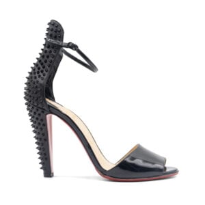 Alternative view of Christian Louboutin Patent Nappa Trezanita 100 Ankle Strap Sandals