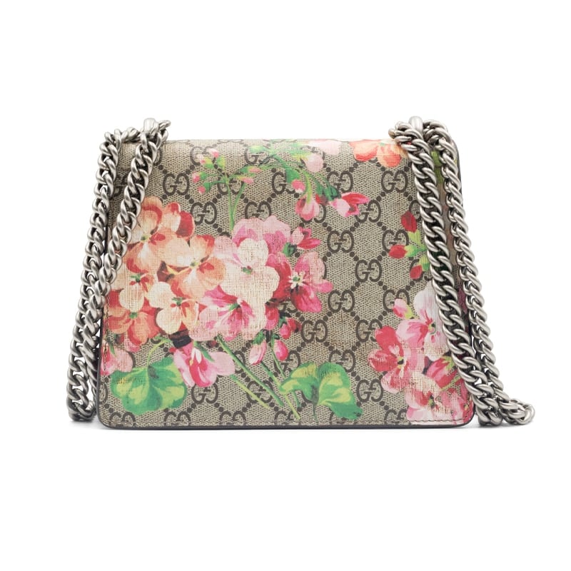 Gucci Beige/Pink GG Blooms Coated Canvas Mini Dionysus Bag - Image 2