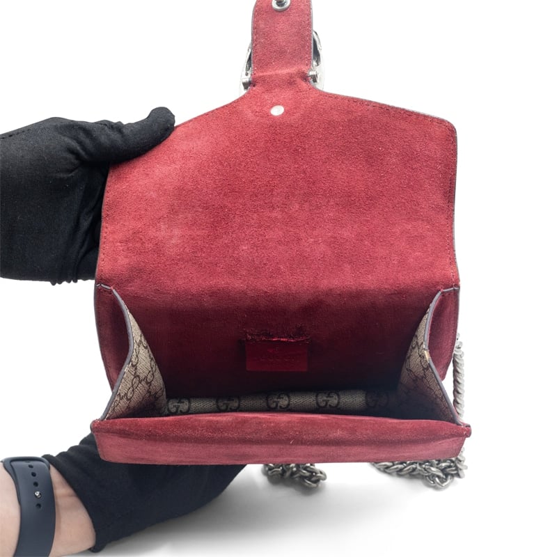 Gucci Beige/Pink GG Blooms Coated Canvas Mini Dionysus Bag - Image 6